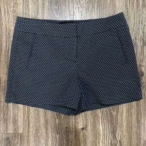 Cynthia Rowley Navy Blue & White Polka Dot Shorts.